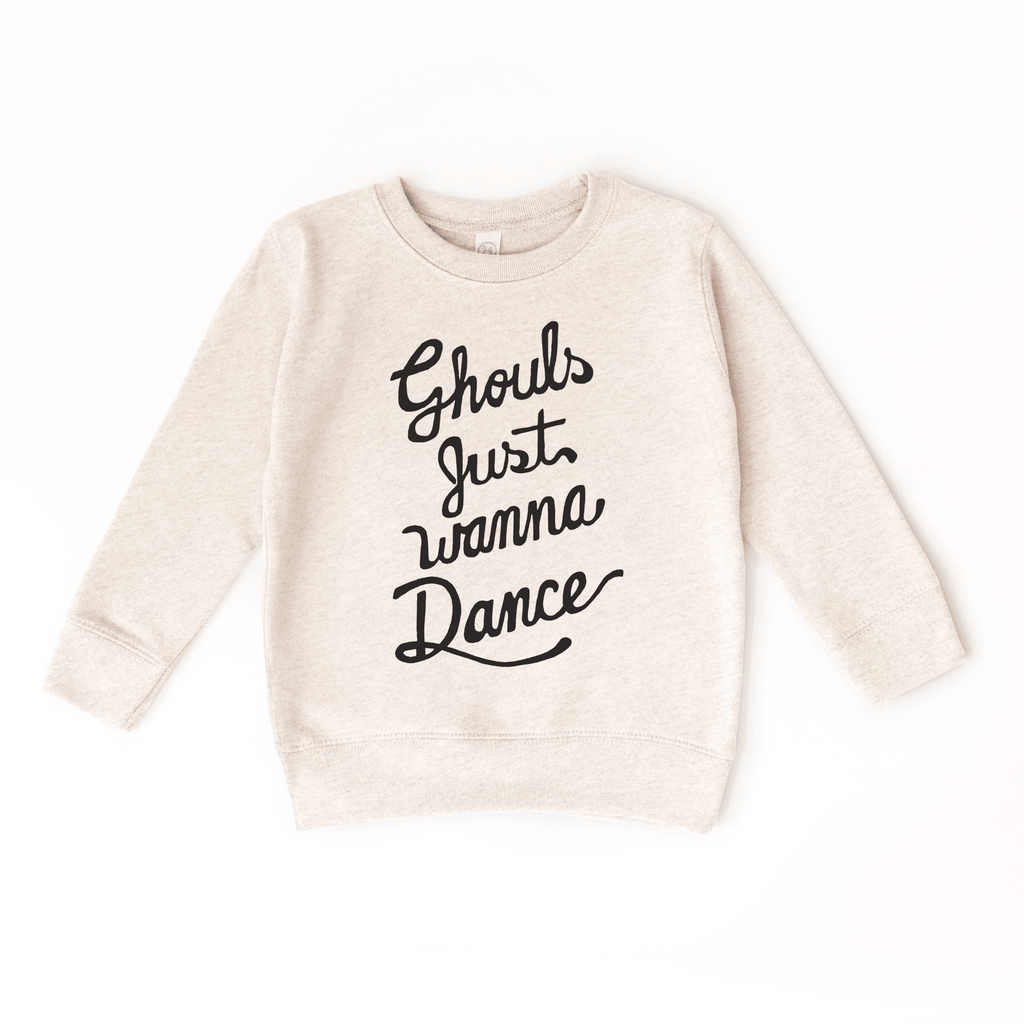 Ghouls Just Wanna Dance toddler and youth sweatshirt, Halloween collection by Benny and Ray Apparel
