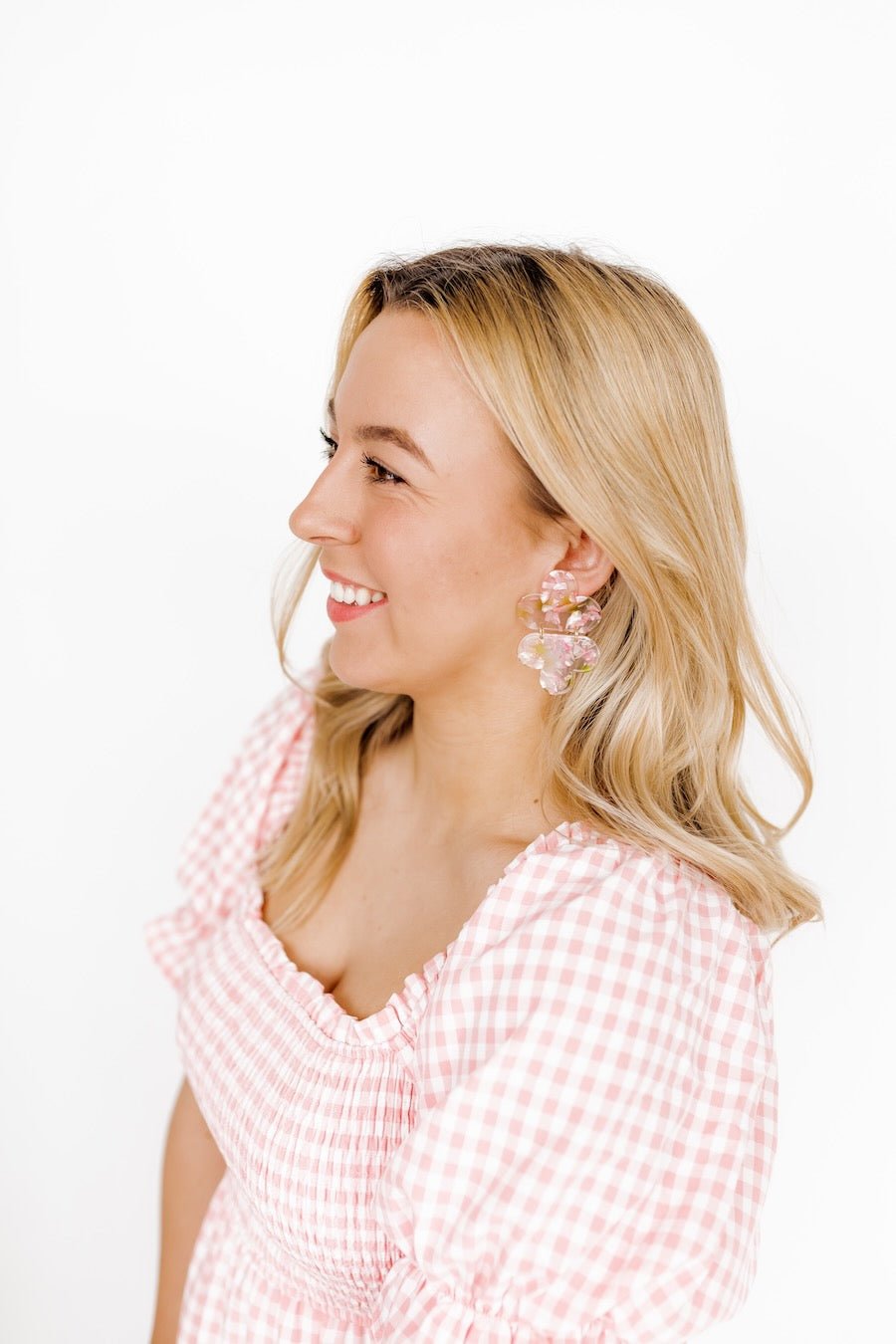 Gianna Statement Earrings - Cherry Blossom