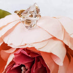 Giant Herkimer Diamond Wire Wrapped Ring Finger Rings La Vie Bien Giant Herkimer Diamond Wire Wrapped Ring