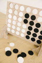 Giant Wooden Connect 4 Game – Family Game Set La Vie Bien Giant Wooden Connect 4 Game – Family Game Set