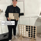 Giant Wooden Connect 4 Game – Family Game Set La Vie Bien Giant Wooden Connect 4 Game – Family Game Set