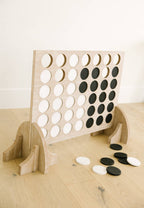 Giant Wooden Connect 4 Game – Family Game Set La Vie Bien Giant Wooden Connect 4 Game – Family Game Set