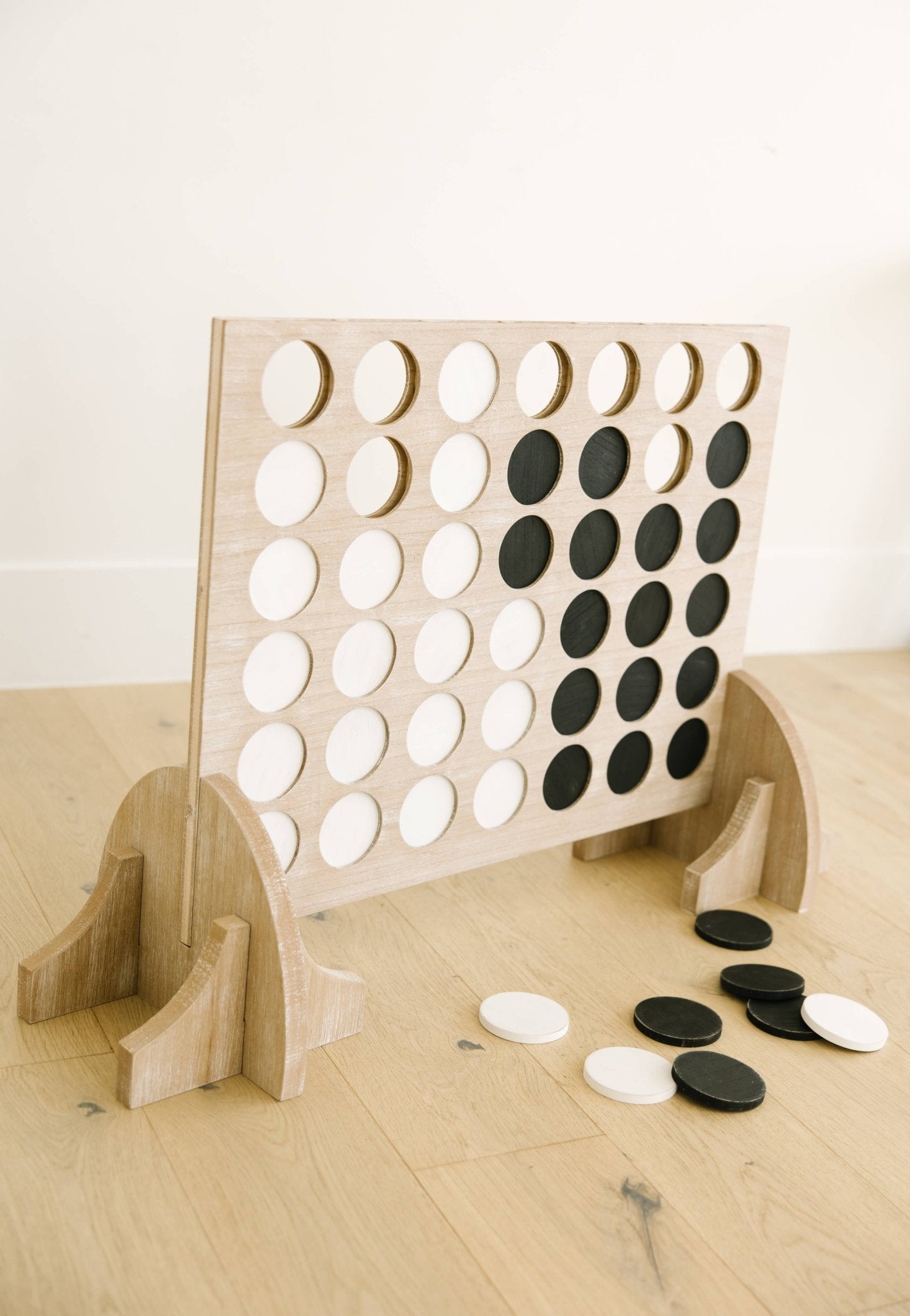 Giant Wooden Connect 4 Game – Family Game Set La Vie Bien Giant Wooden Connect 4 Game – Family Game Set