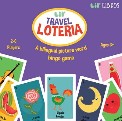 Gibbs Smith - Lil' Travel Loteria : A Bilingual Picture Word Bingo Game Board Games La Vie Bien Gibbs Smith - Lil' Travel Loteria : A Bilingual Picture Word Bingo Game