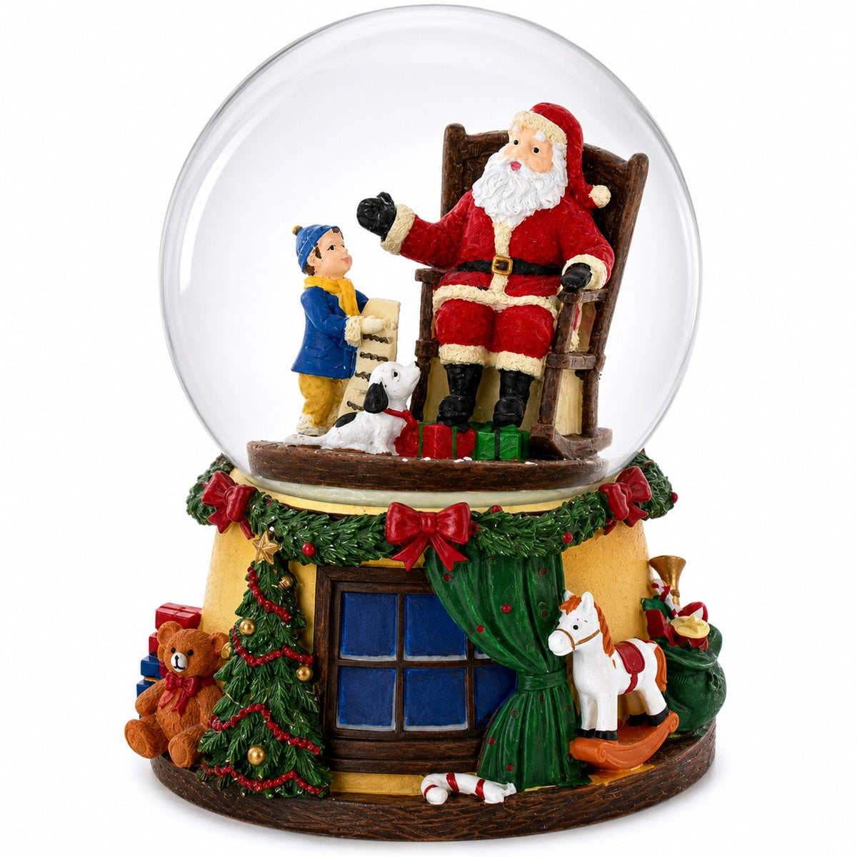 Gift List for Santa Musical Water Snow Globe Snow Globes > Santa La Vie Bien Gift List for Santa Musical Water Snow Globe