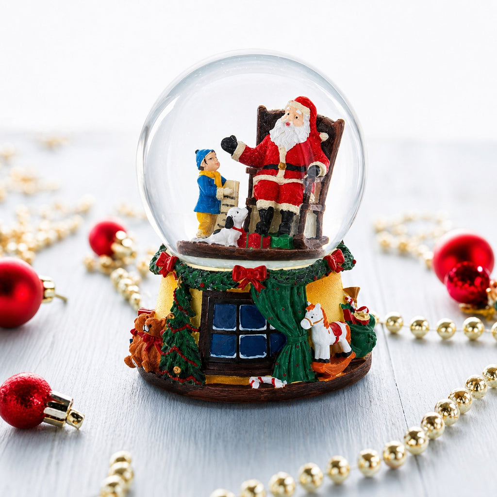 Gift List for Santa Musical Water Snow Globe Snow Globes > Santa La Vie Bien Gift List for Santa Musical Water Snow Globe