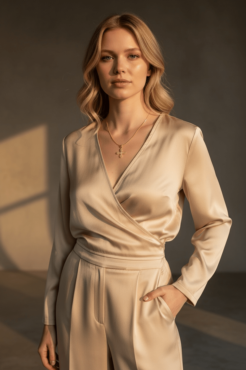 Gilded Glory Cross Necklace Necklace La Vie Bien Gilded Glory Cross Necklace