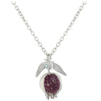 Gilded Pomegranate Necklace with Gemstones Necklaces La Vie Bien Gilded Pomegranate Necklace with Gemstones