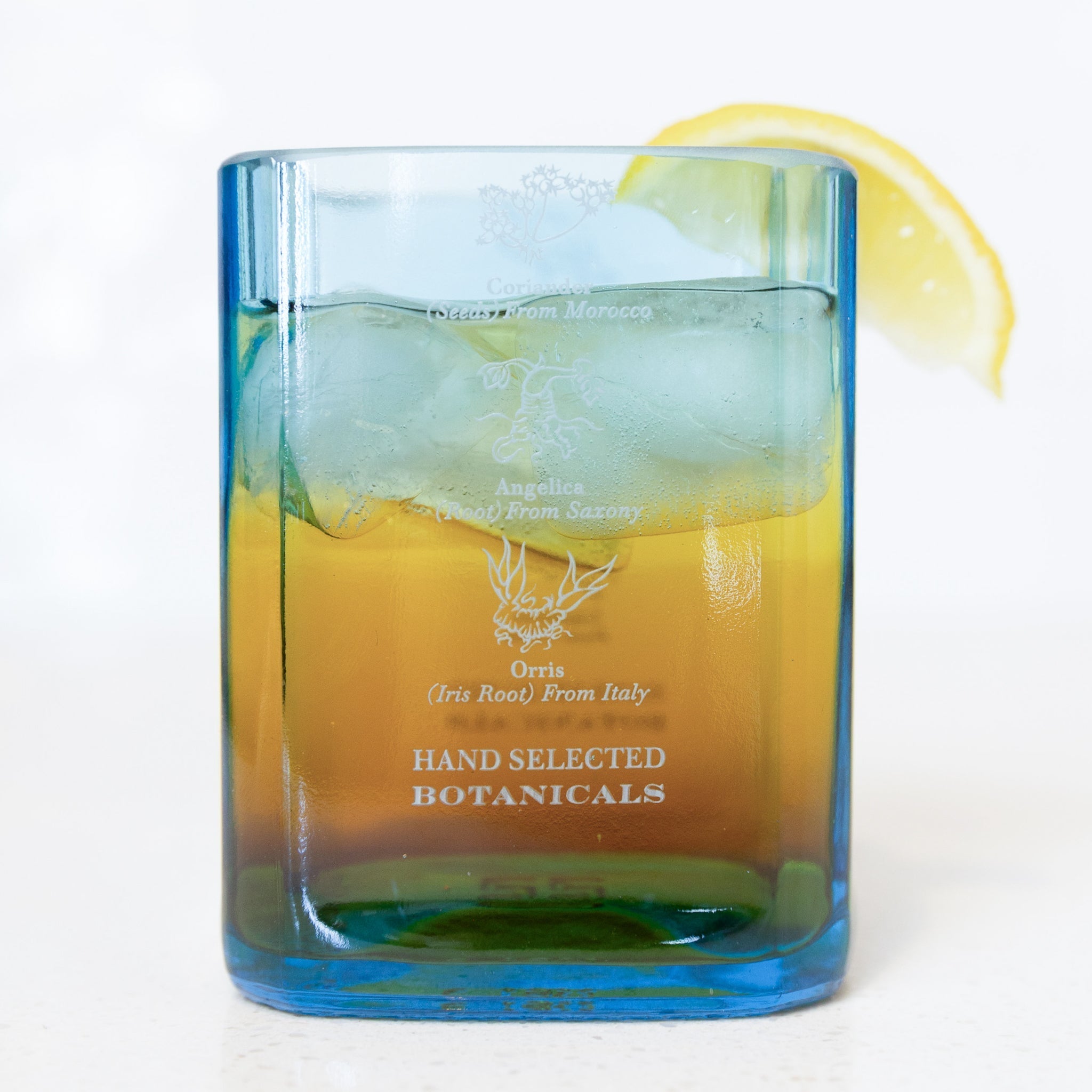 Gin Reclaimed Bottle Glassware - Set of 4 Kitchen-Glass La Vie Bien Gin Reclaimed Bottle Glassware - Set of 4
