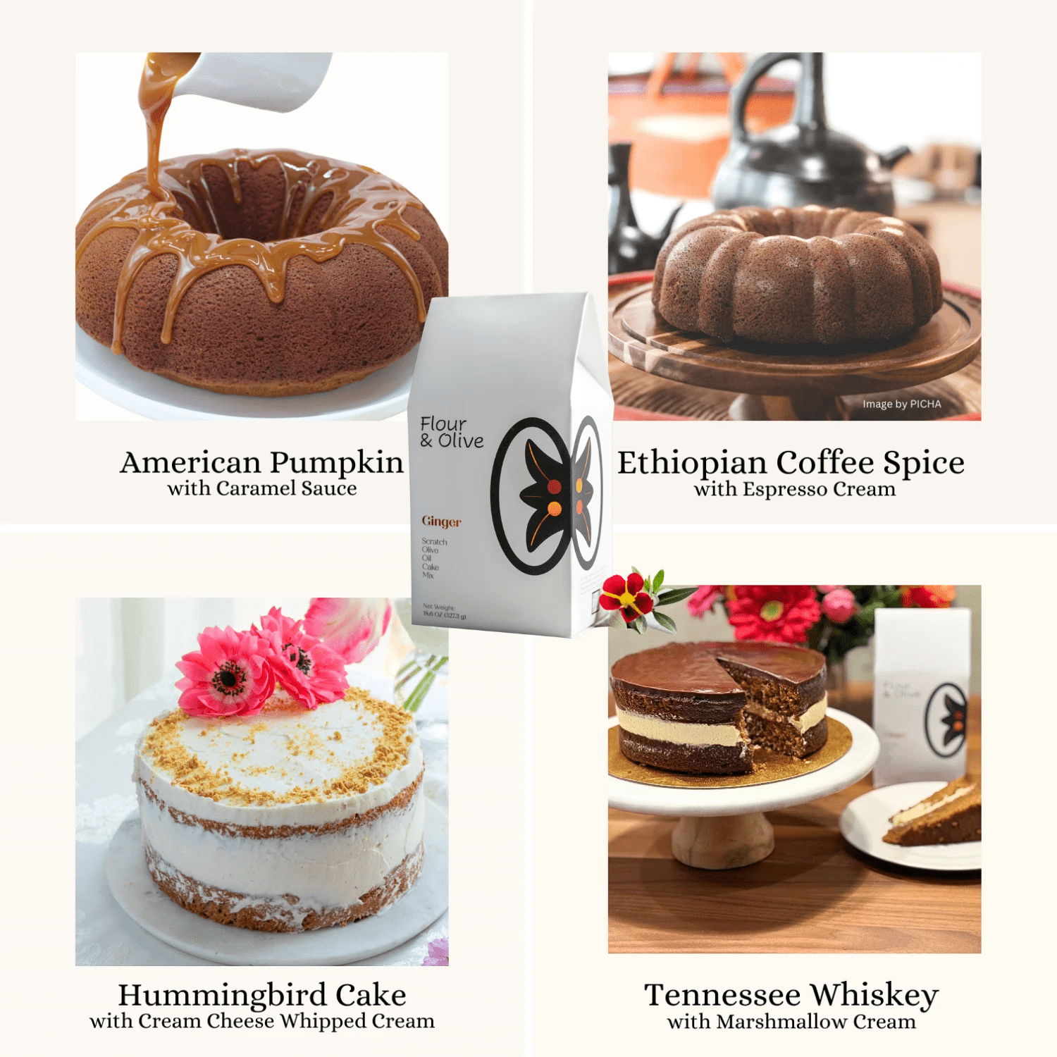 Ginger Cake Mix by Flour & Olive