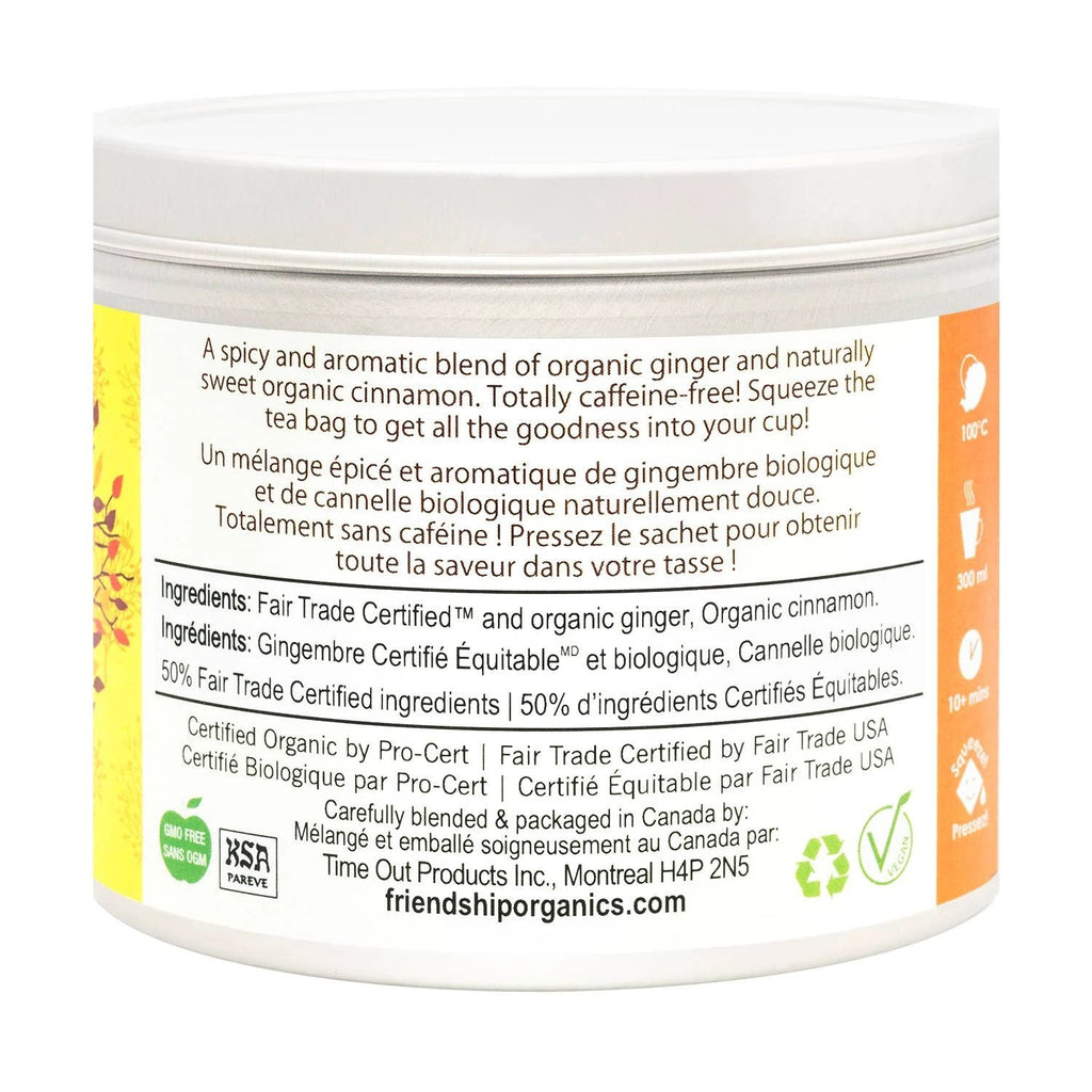Ginger Cinnamon Herbal Tea by Ethical Trade Co