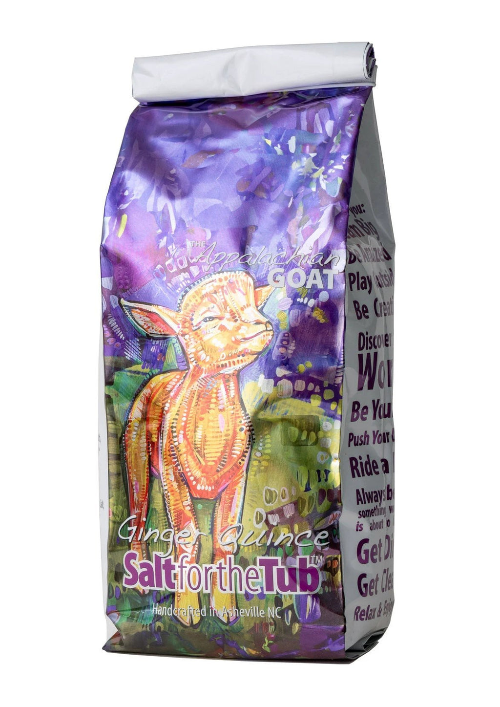 GINGER QUINCE GOATS MILK ARNICA BATH SALTS: BABY GOAT DESIGN by Essential Journeys