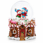 Gingerbread Cottage Snowmen Romance Musical Water Snow Globe Snow Globes > Gingerbread La Vie Bien Gingerbread Cottage Snowmen Romance Musical Water Snow Globe