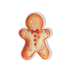 Gingerbread Man Christmas Paper Plate