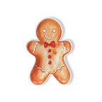 Gingerbread Man Christmas Paper Plate Die Cut Plate La Vie Bien Gingerbread Man Christmas Paper Plate