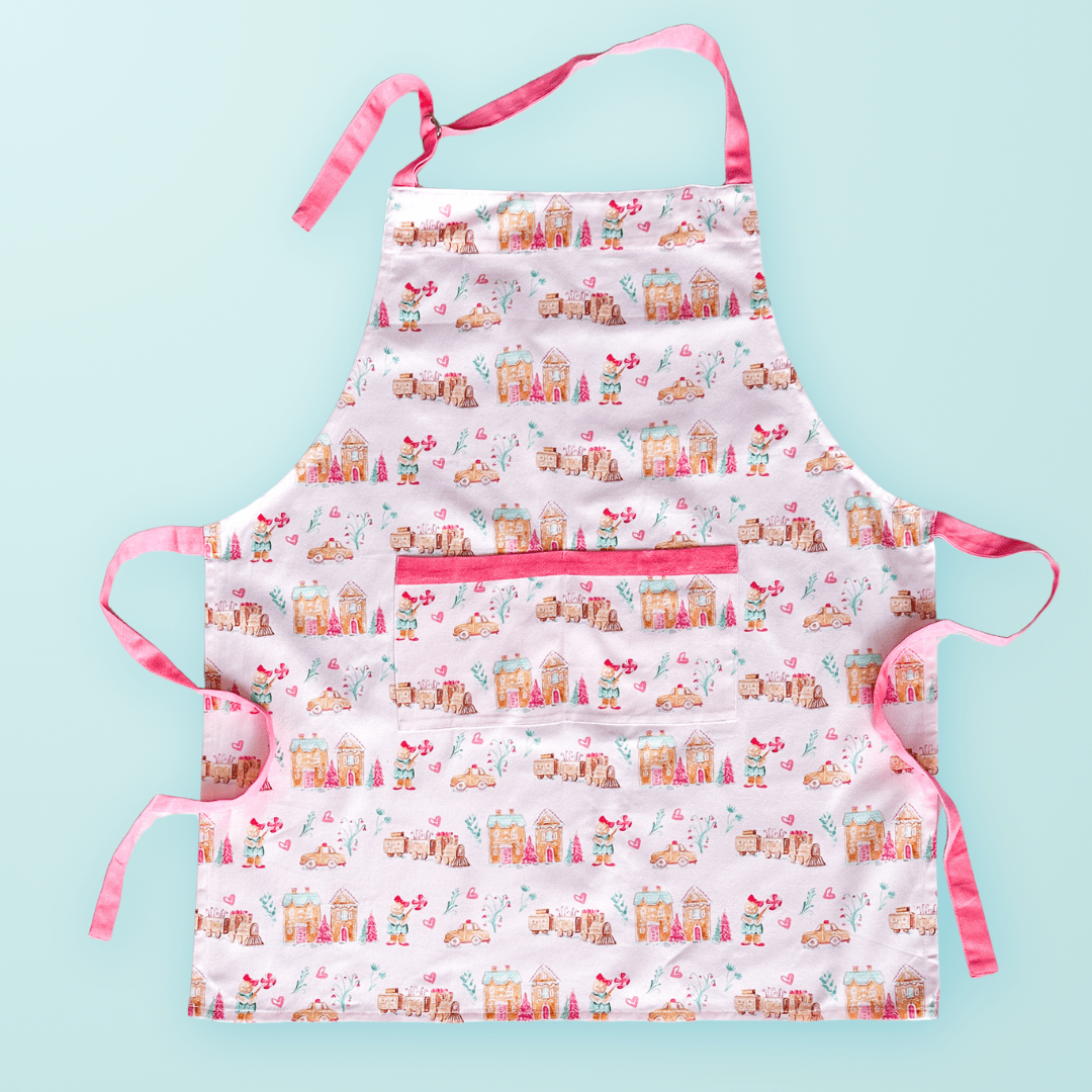 Gingerbread Village Apron | Mommy + Me Apron La Vie Bien Gingerbread Village Apron | Mommy + Me