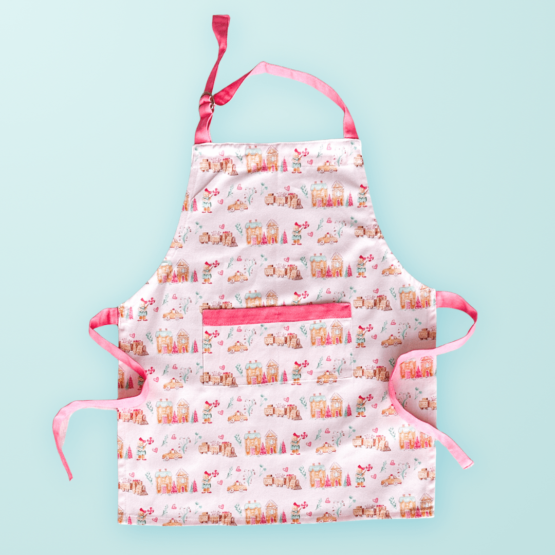 Gingerbread Village Apron | Mommy + Me Apron La Vie Bien Gingerbread Village Apron | Mommy + Me