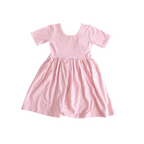 Gingham All Day Bamboo Twirl Dress by Polished Prints