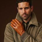 Giovanni (cognac) - Classic Italian lambskin leather gloves with cashmere lining winter gloves La Vie Bien Giovanni (cognac) - Classic Italian lambskin leather gloves with cashmere lining