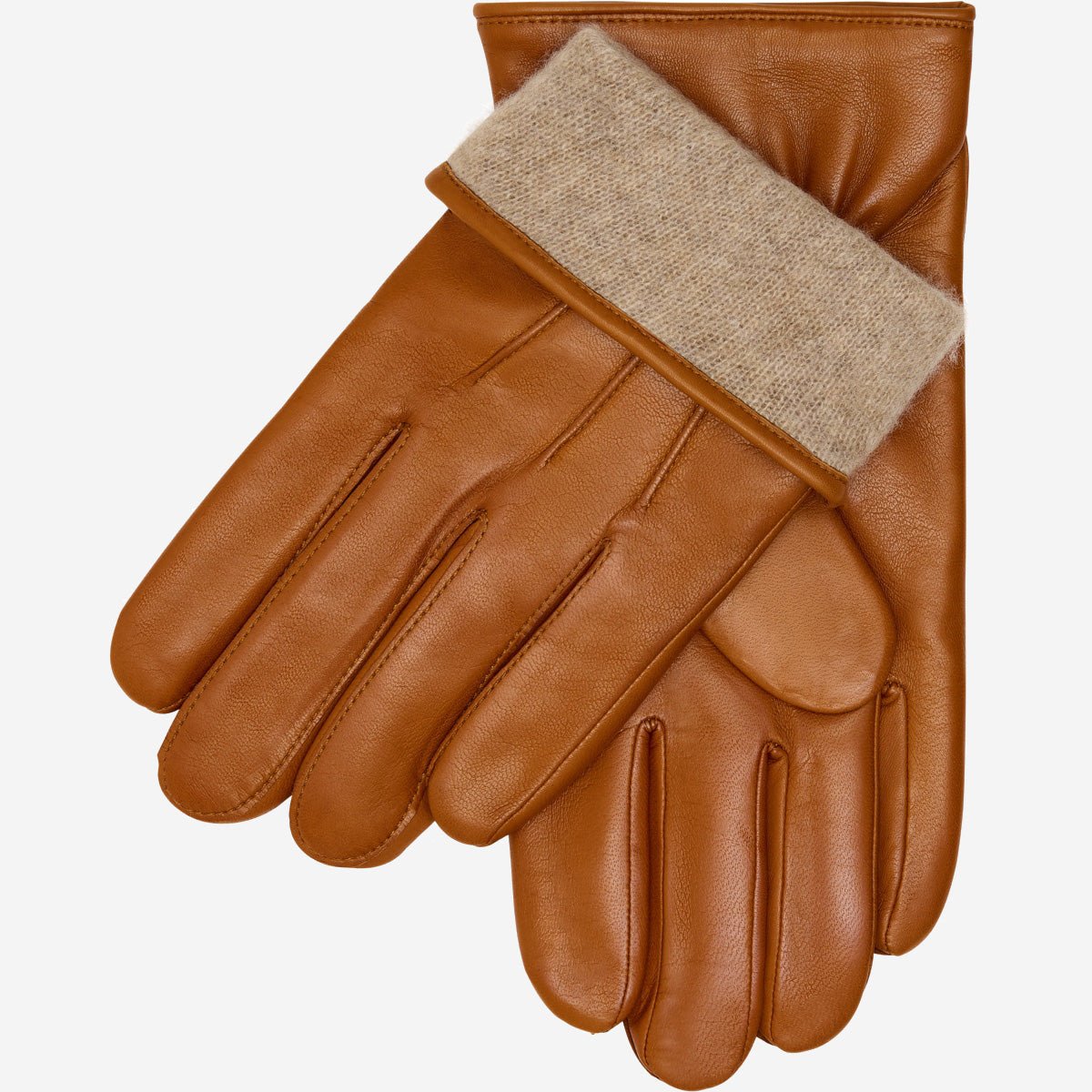 Giovanni (cognac) - Classic Italian lambskin leather gloves with cashmere lining winter gloves La Vie Bien Giovanni (cognac) - Classic Italian lambskin leather gloves with cashmere lining