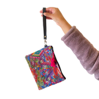 Gitana Huipil Upcycled Wristlet - Guatemala Bags La Vie Bien Gitana Huipil Upcycled Wristlet - Guatemala