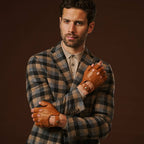 Giuseppe (cognac) - Italian lambskin fingerless leather driving gloves winter gloves La Vie Bien Giuseppe (cognac) - Italian lambskin fingerless leather driving gloves