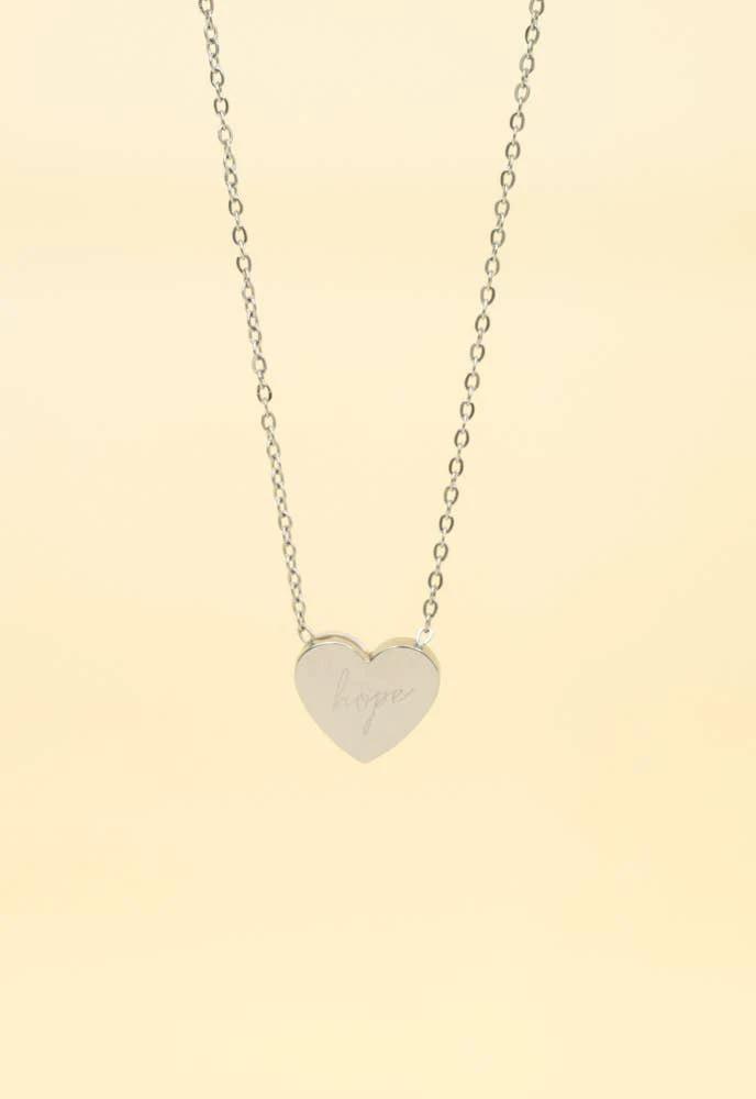 Give Hope Necklace in Silver