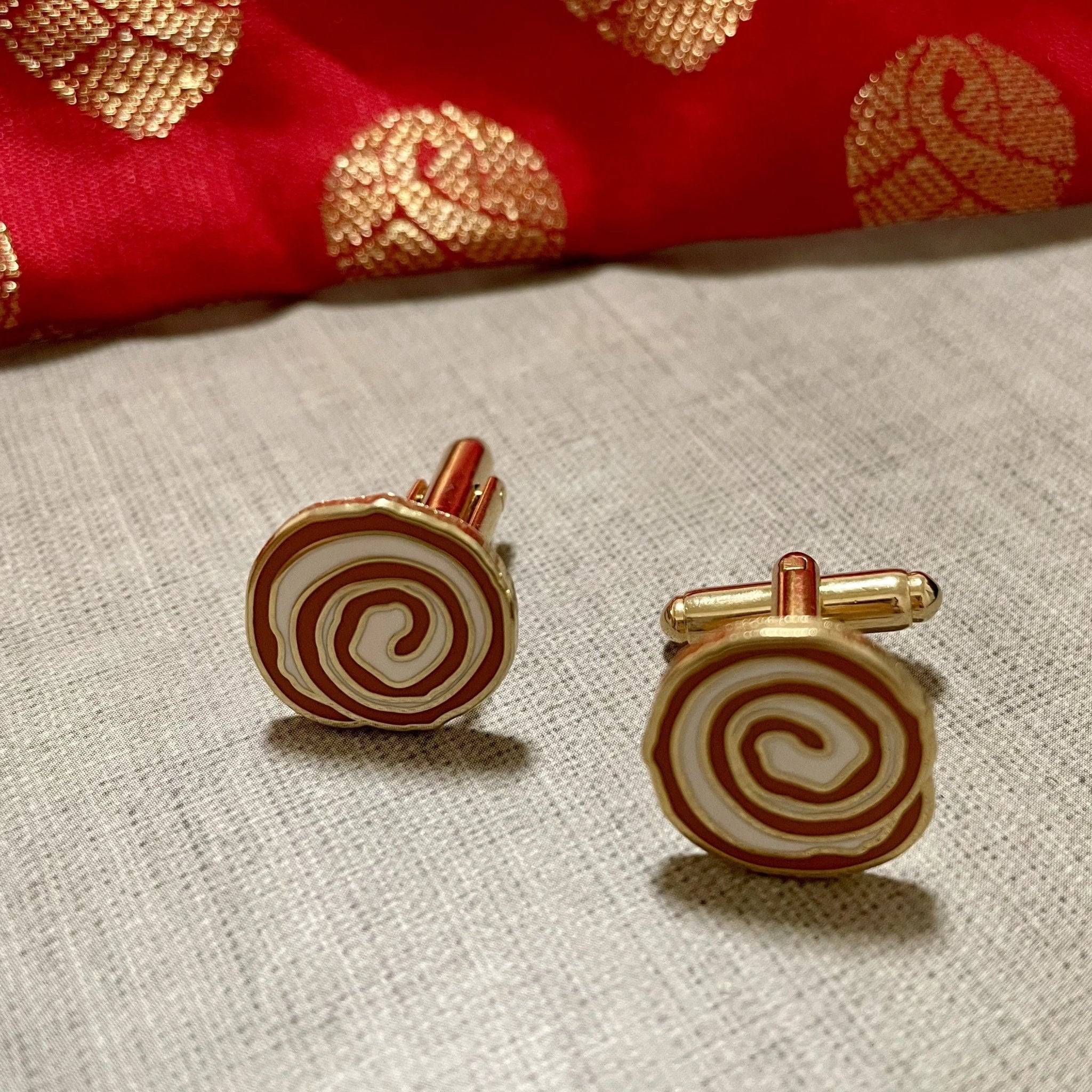 Jalebi Cufflinks by Modern Desi