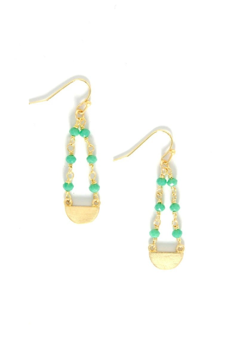 Gladiolus Crystal Earrings by Fair Anita