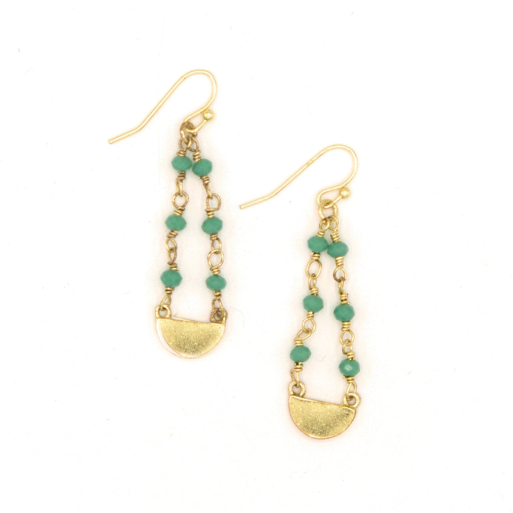 Gladiolus Crystal Earrings by Fair Anita