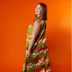 Glam Maxi House Dress in Earth - toned Meadow Maxi dress La Vie Bien Glam Maxi House Dress in Earth - toned Meadow