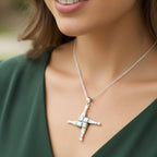 Glan Large Saint Brigid's Cross Pendant La Vie Bien Glan Large Saint Brigid's Cross