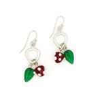 Glass Charm Earrings - Strawberry by Fair Anita