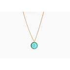Glass Coin of Ephesos Motif Pendant Necklace JEWELRY La Vie Bien Glass Coin of Ephesos Motif Pendant Necklace