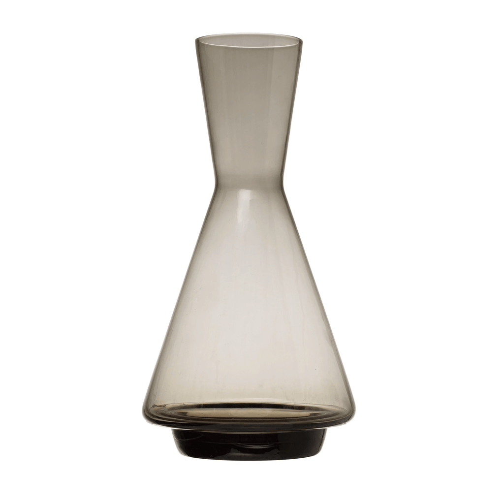 Glass Decanter, Smoke Color by White Cliff Studio