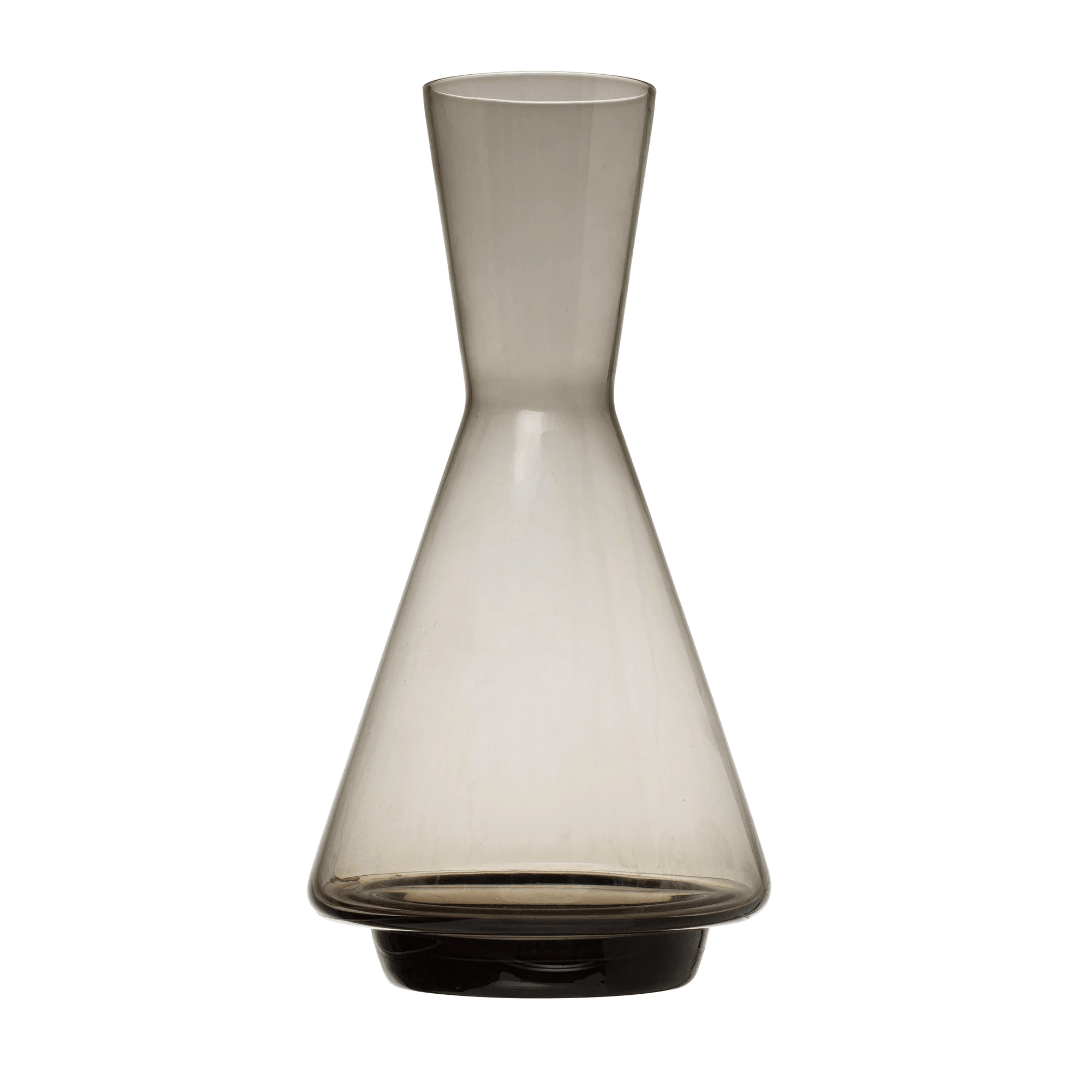 Glass Decanter, Smoke Color by White Cliff Studio
