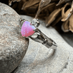 Glencora Pink Opal Claddagh Ring Ring La Vie Bien Glencora Pink Opal Claddagh Ring