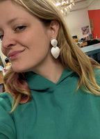Glitz Teardrop Earrings - Silver