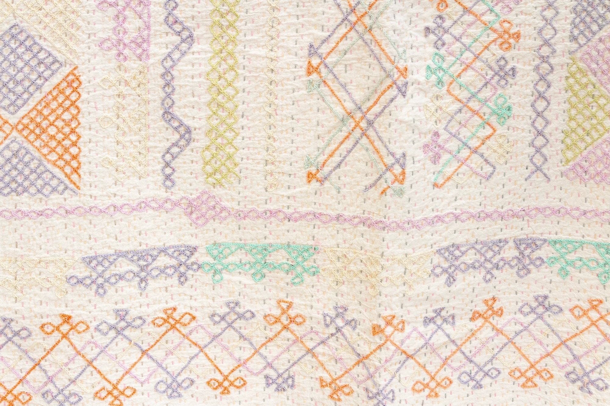 Global Eclectic Hand - stitched Cotton Kantha Bedcover