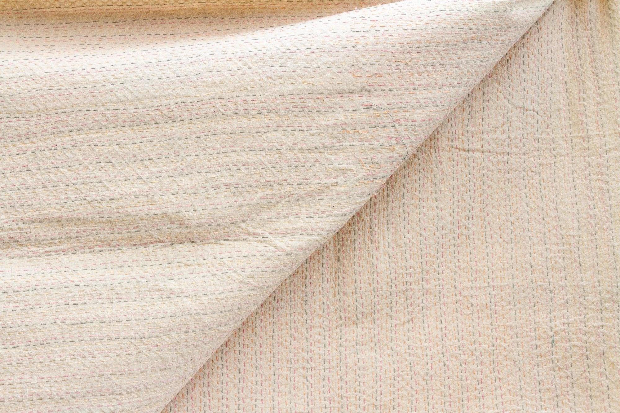 Global Eclectic Hand - stitched Cotton Kantha Bedcover