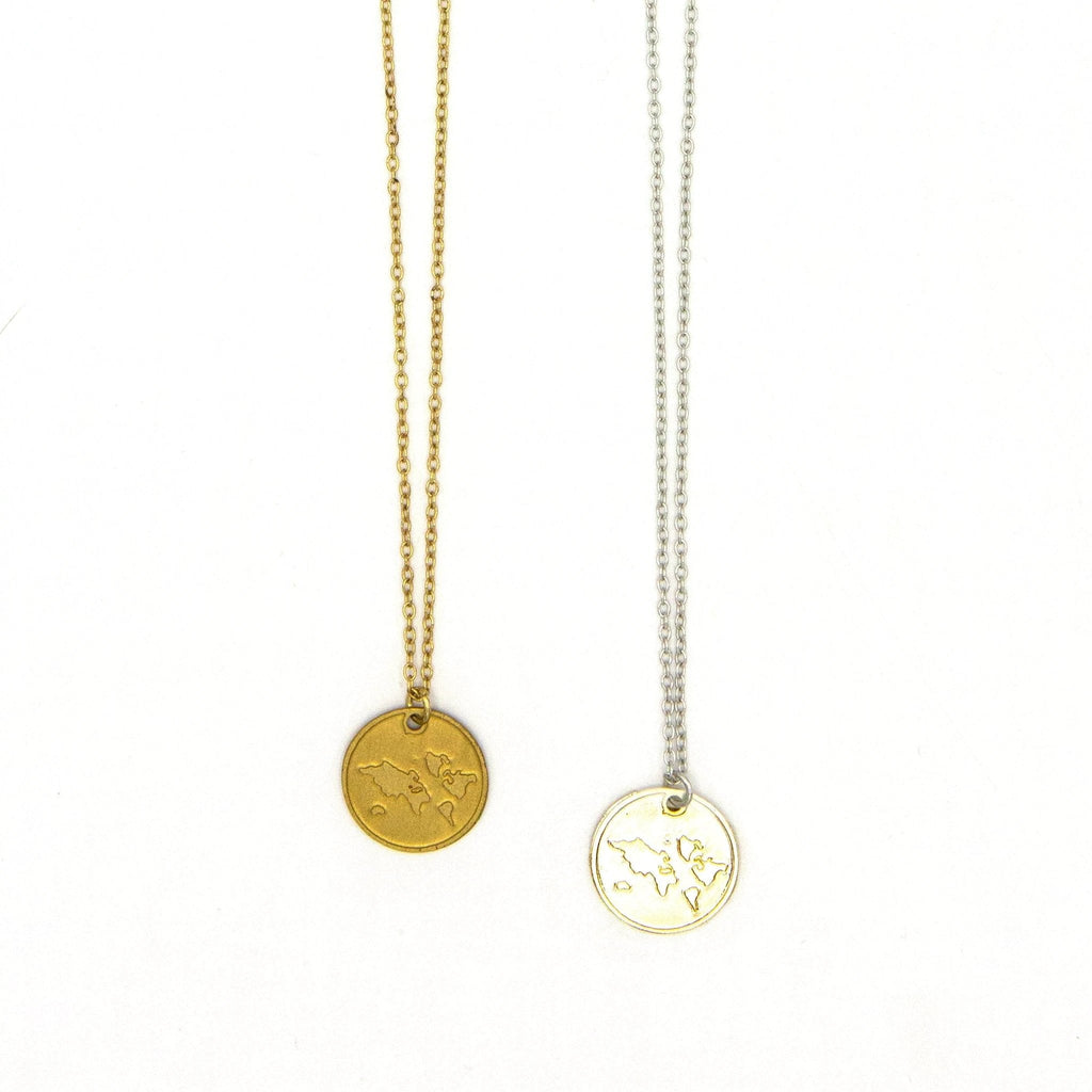 Globe Pendant Necklace by Fair Anita