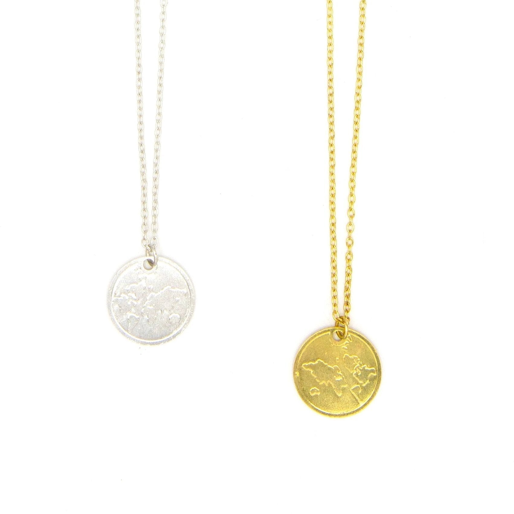 Globe Pendant Necklace by Fair Anita
