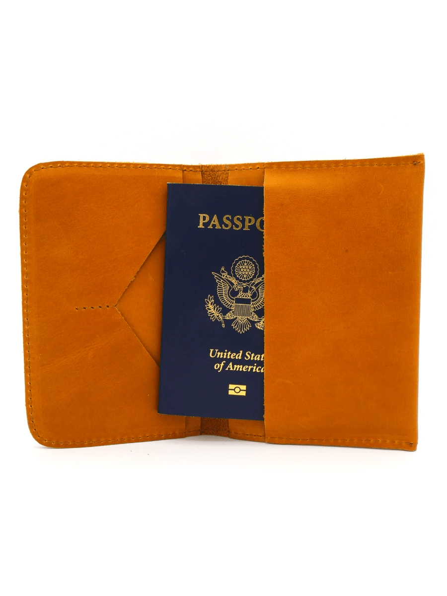 Globetrotter Leather Passport Case by Fair Anita
