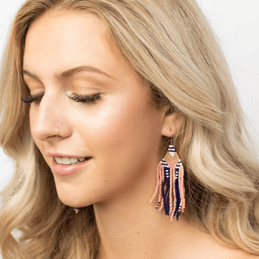 Gloria Seed Bead Earrings by Upavim Crafts
