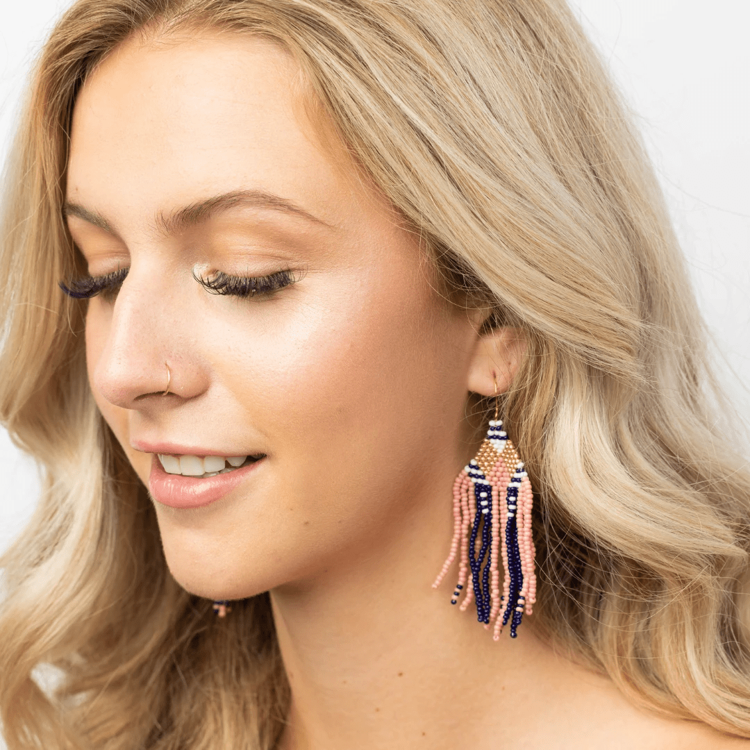 Gloria Seed Bead Earrings by Upavim Crafts