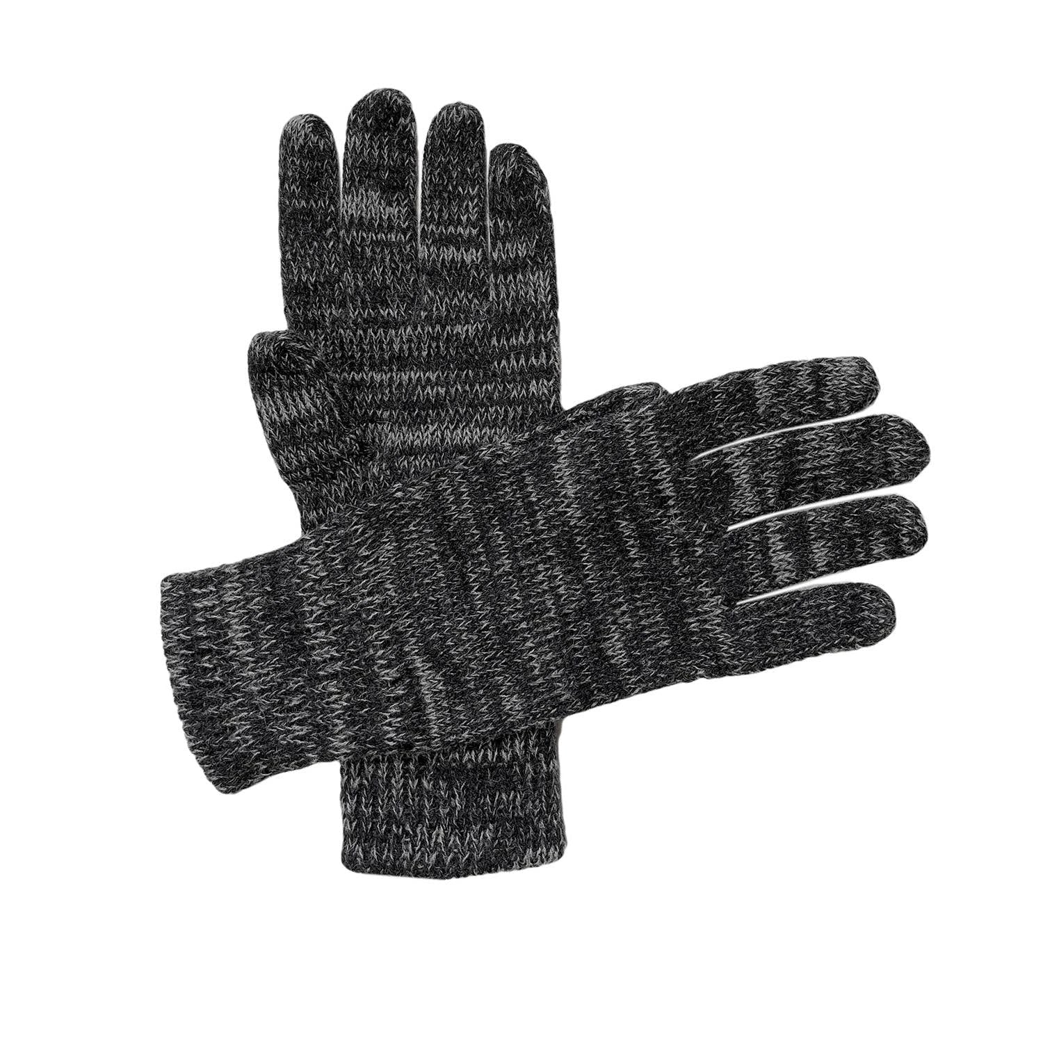 Gloves - Pixel - Charcoal - Women by Ethical Trade Co