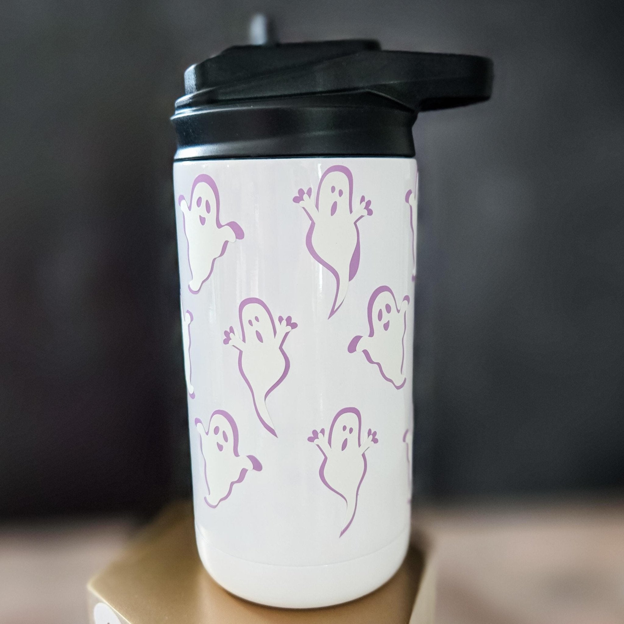 Glow in the Dark Ghost Straw Cup for Kids Drinkware La Vie Bien Glow in the Dark Ghost Straw Cup for Kids
