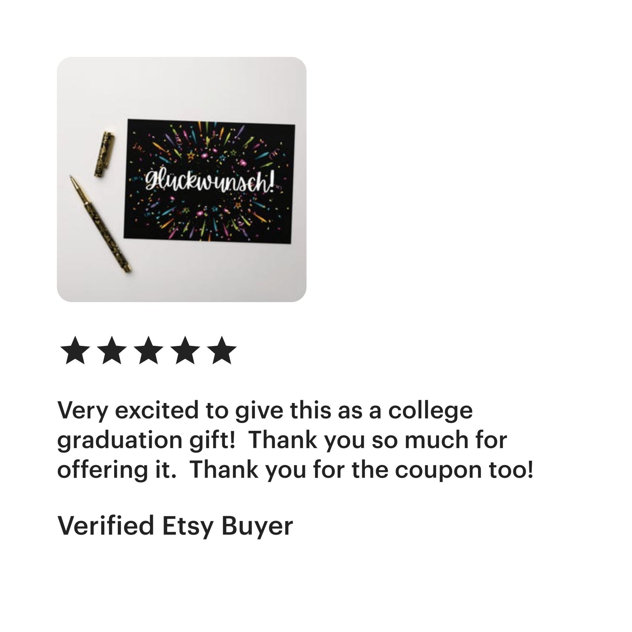 Glückwunsch Celebration Fireworks German congratulations Greeting Card Paper products La Vie Bien Glückwunsch Celebration Fireworks German congratulations Greeting Card