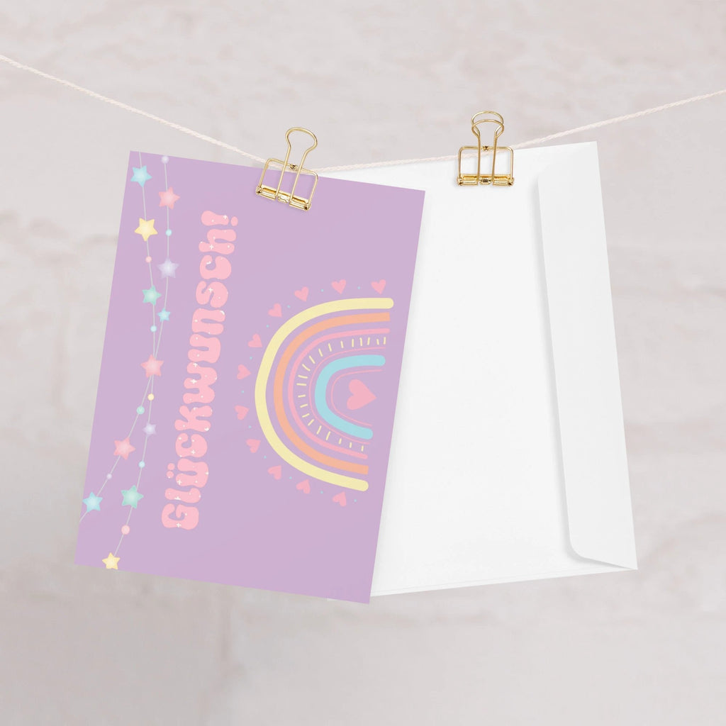 Glückwunsch! German congratulations Greeting card by La Vie Bien