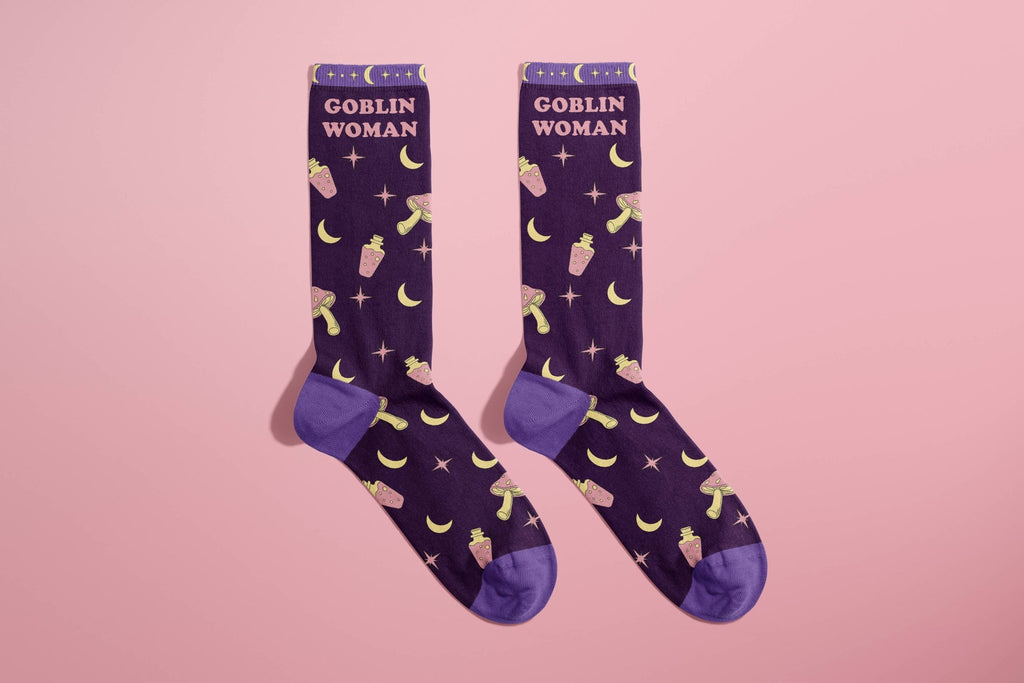 Goblin Woman Socks Socks - Crew La Vie Bien Goblin Woman Socks